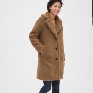 NWT GAP Brown Teddy Coat